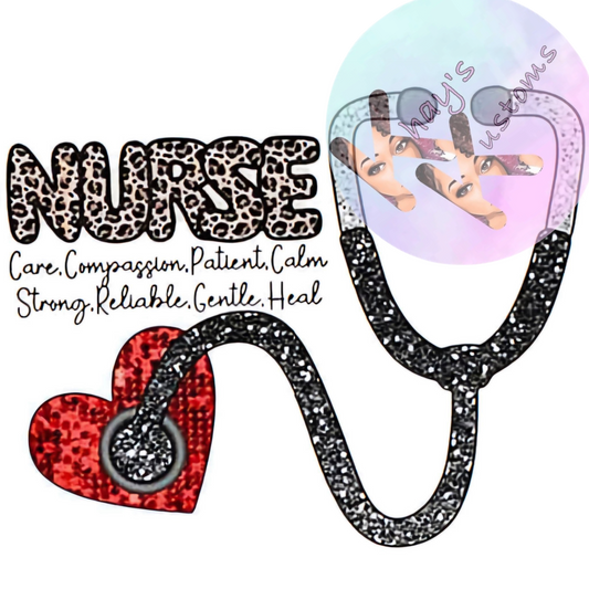 DTF TRANSFER- CHEETAH NURSE SCOPE