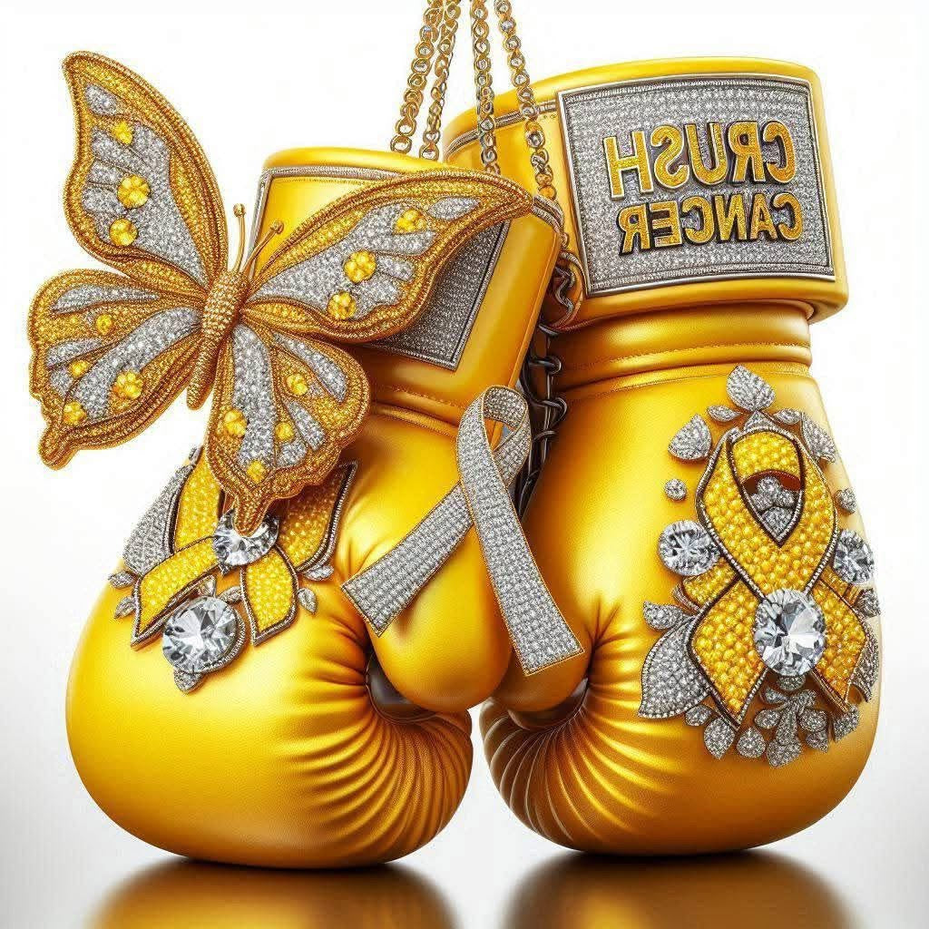 DTF TRANSFER CRUSH CANCER GLOVES
