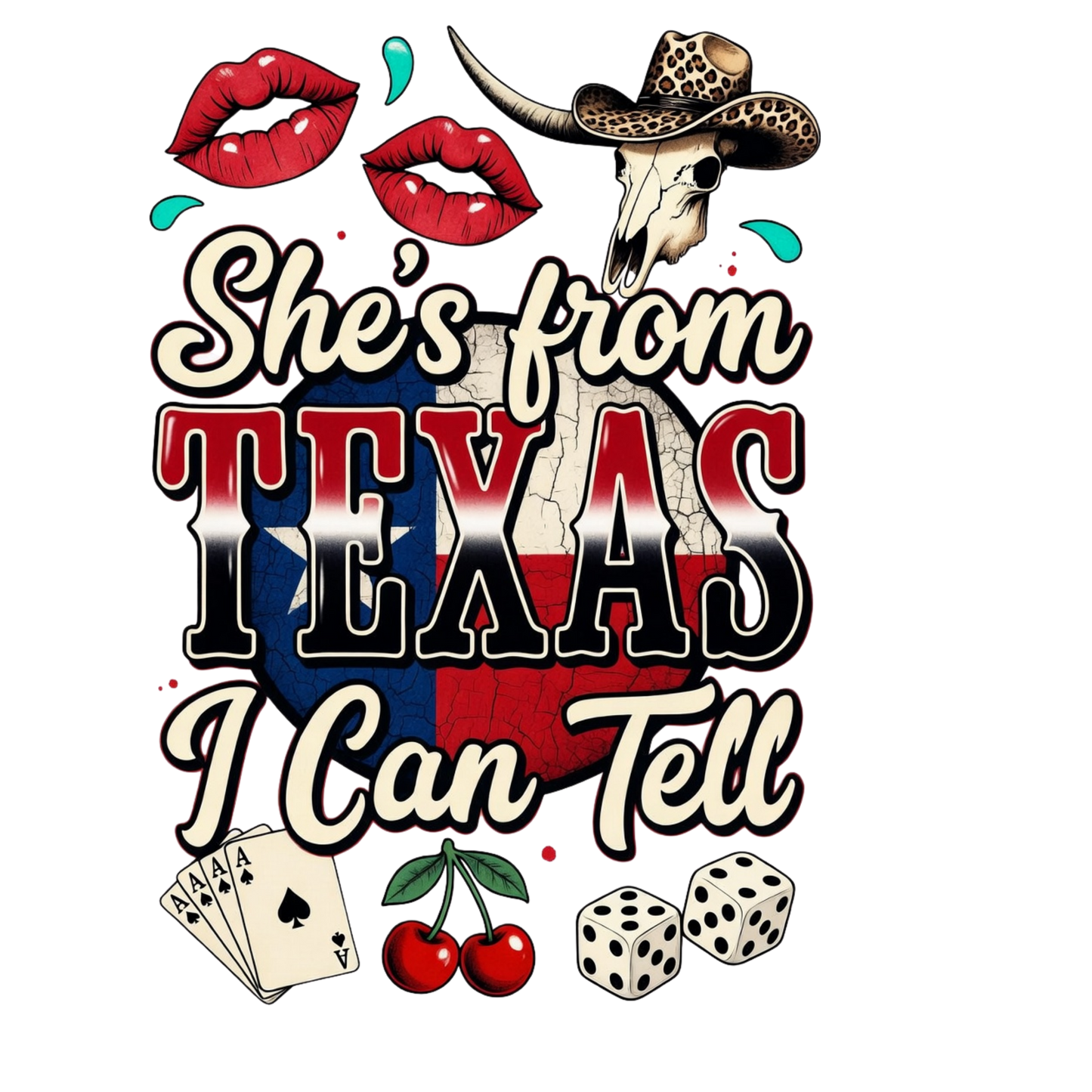 DTF TRANSFER- SHE'S FROM TEXAS