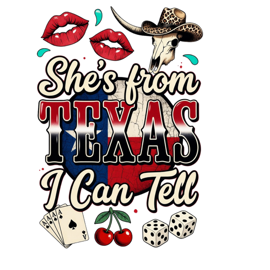DTF TRANSFER- SHE'S FROM TEXAS