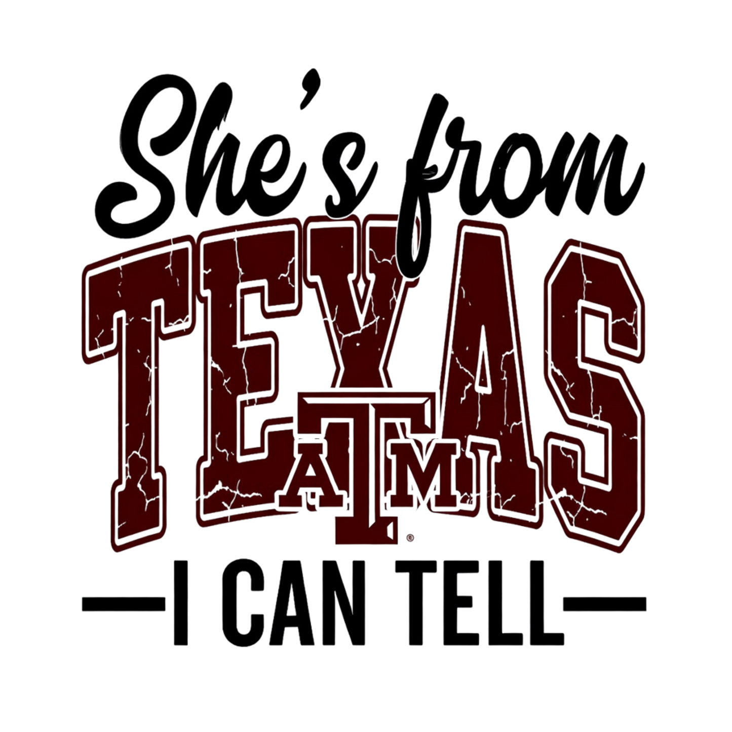 DTF TRANSFER- SHE'S FROM TEXAS
